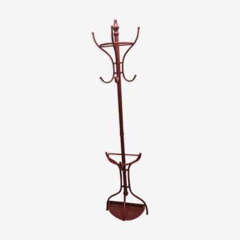 Red vintage coat holder