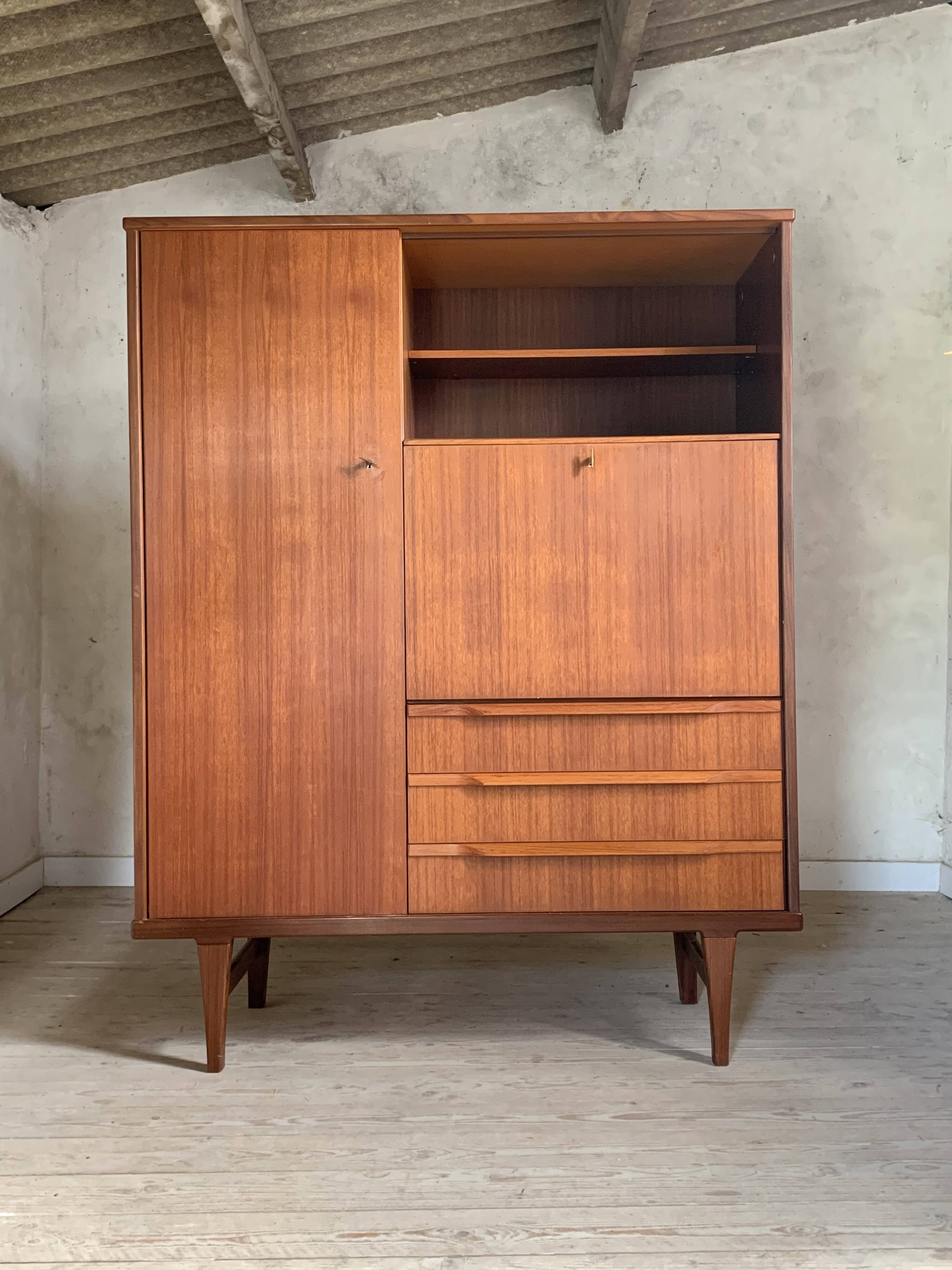 Vintage Scandinavian teak wardrobe