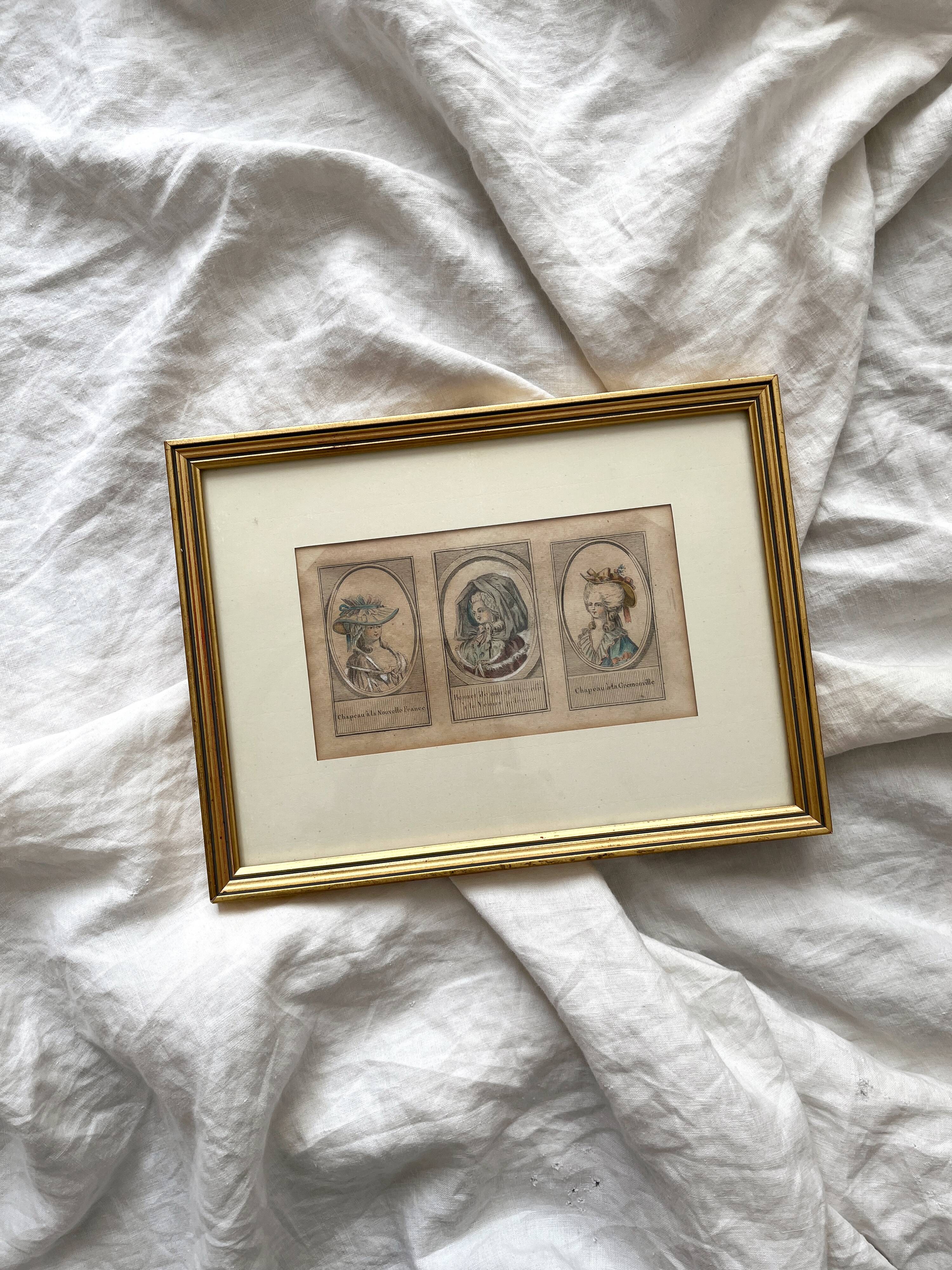 Lithograph of an old fashion engraving by Desrais, 18th century