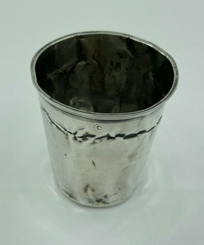 Silver timbale XlXeme poincon minerve large size 67 grams