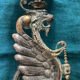 Chandelier ancien Bronze doré Dragon ailé