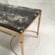Brass coffee table and marble neoclassical
