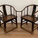 Pair of Chinese armchairs
