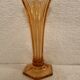 Art Deco Soliflore "American" orange, pink, crystal factory of Val Saint-Lambert Belgium