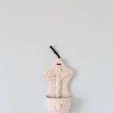 19th century earthenware stoup, Mouzin Frères, Onnaing