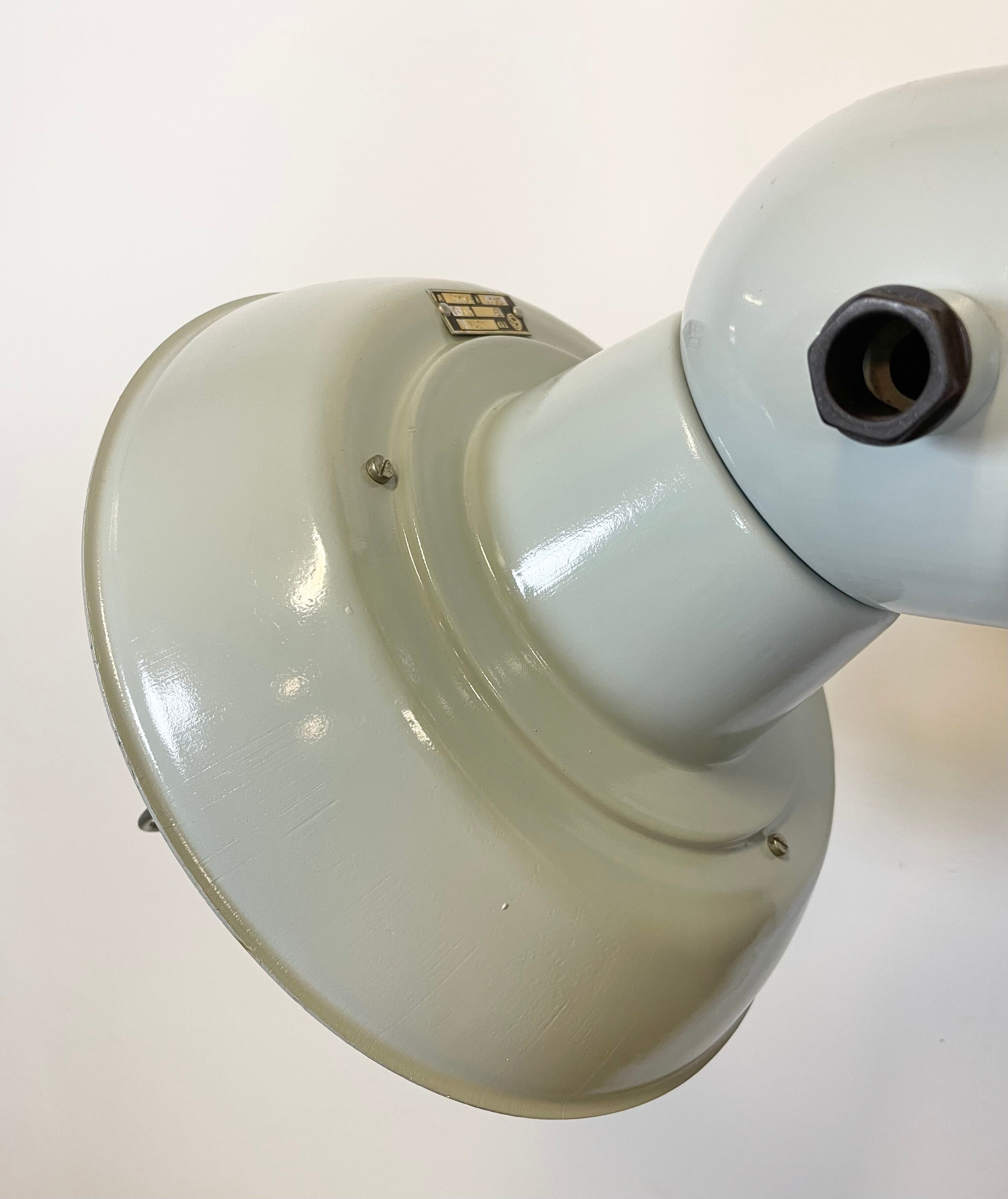 Industrial aluminum wall lamp, 1960s