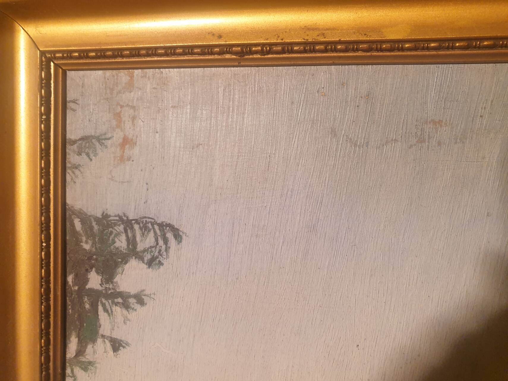 Oil on panel Cathedral landscape framed signed Ch Girardet 38