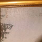 Oil on panel Cathedral landscape framed signed Ch Girardet 38