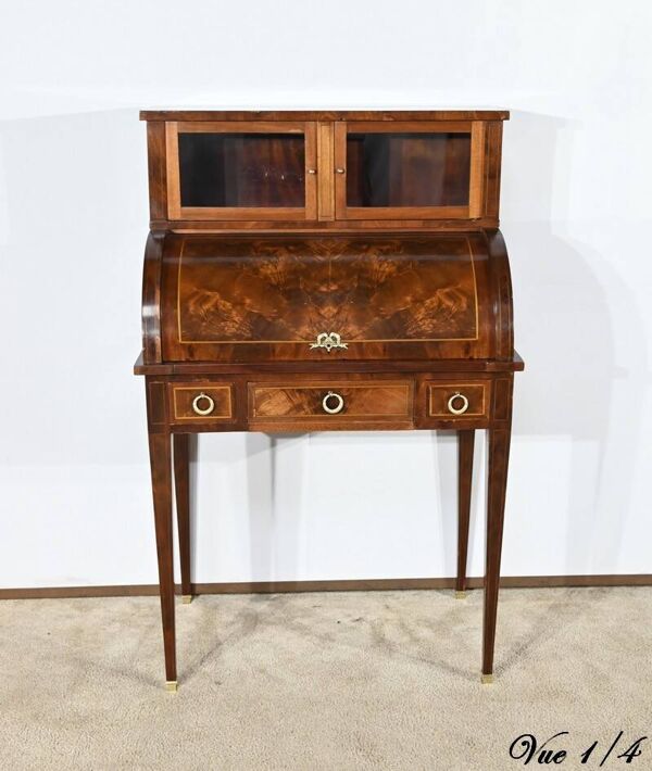 Bureau, bonheur du jour en acajou, style Louis XVI / Directoire, début XXème