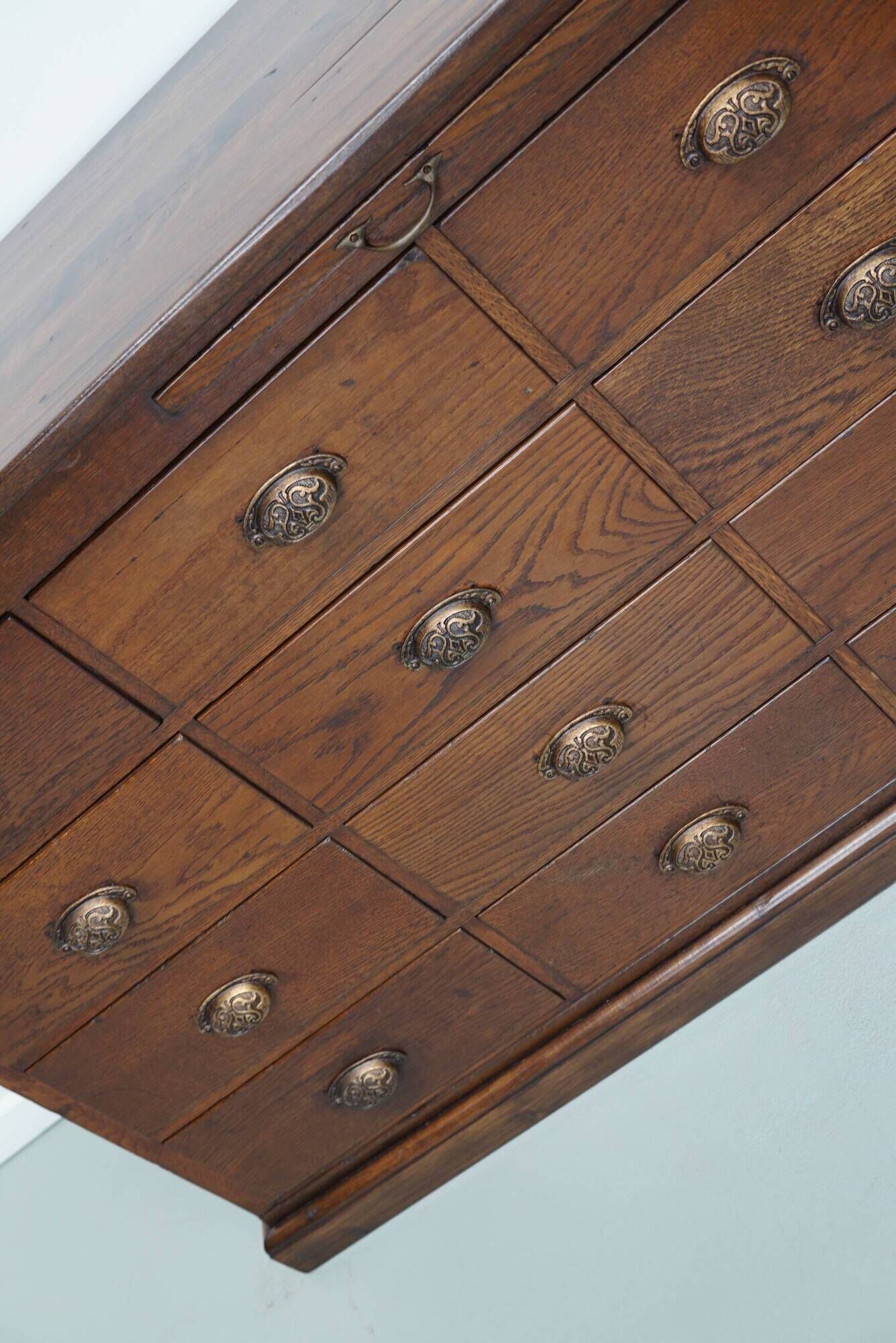 Vintage Dutch Oak Apothecary / Shop Cabinet, 1940s