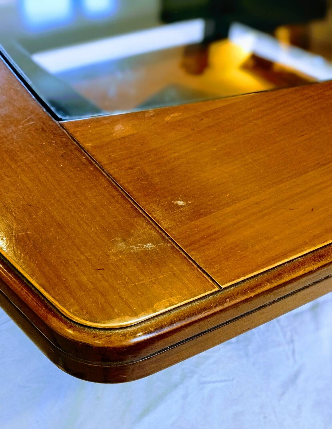 "The Twist" square coffee table