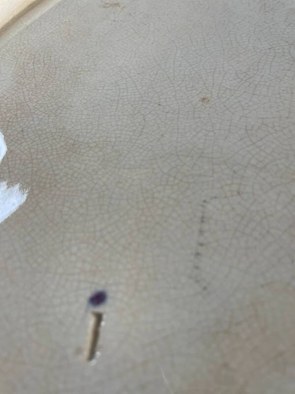 Vintage barbotine dish