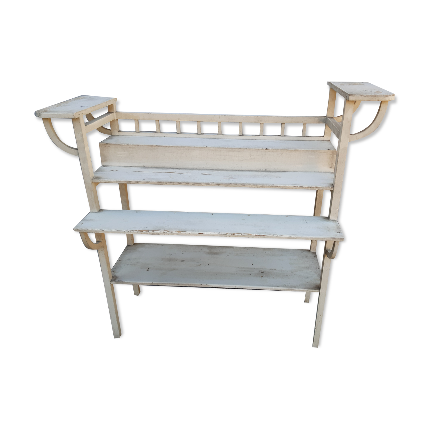Porte plante art déco en bois