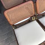 6 chaises cesca Marcel Breuer Italie 1970