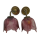 Pair of wall sconces in the shape of bells
