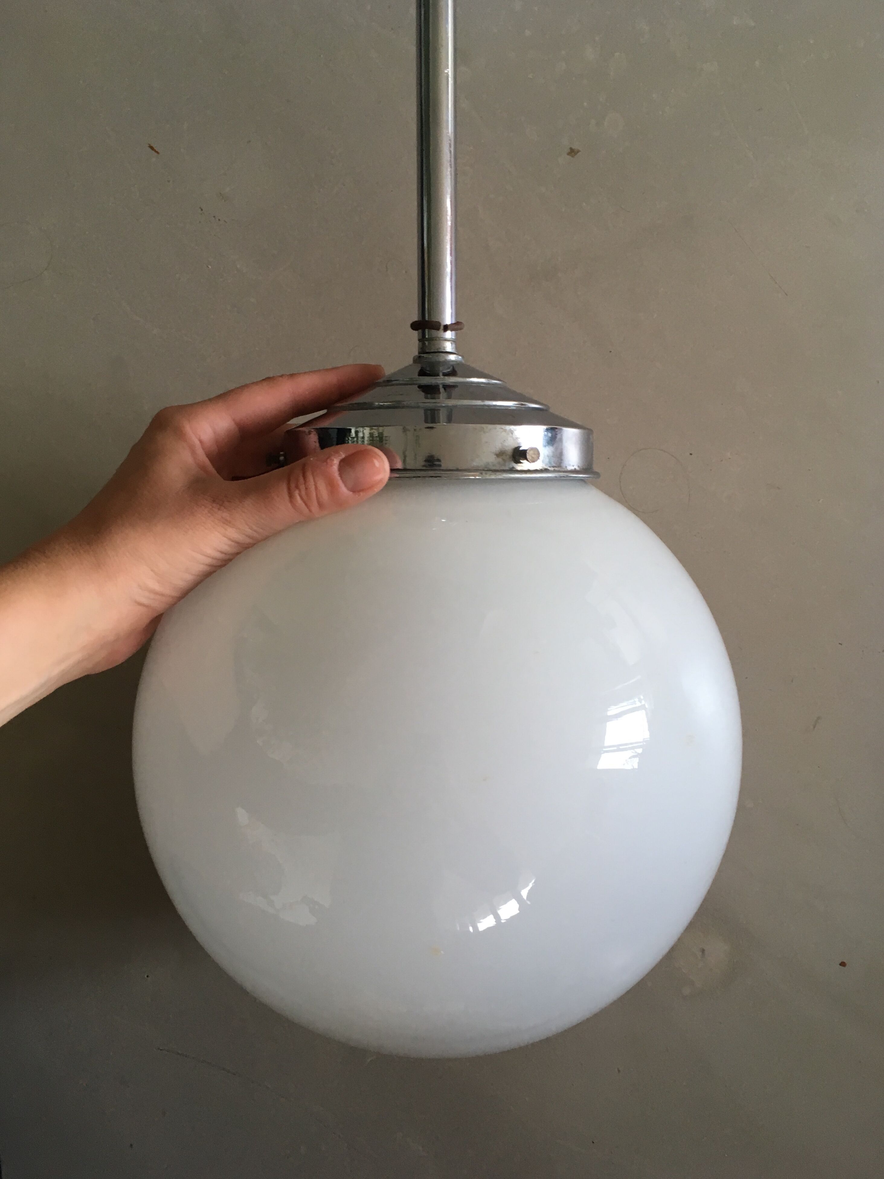 Suspension boule art deco