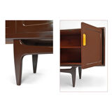 4-drawer, 2-drawer, 2-drawer, circa 1970 brown line