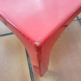 Red table OZOO. Marc Berthier for Prisunic. 1970