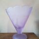 Vase cornet en verre poli