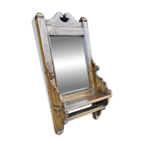 Ancien miroir de barbier