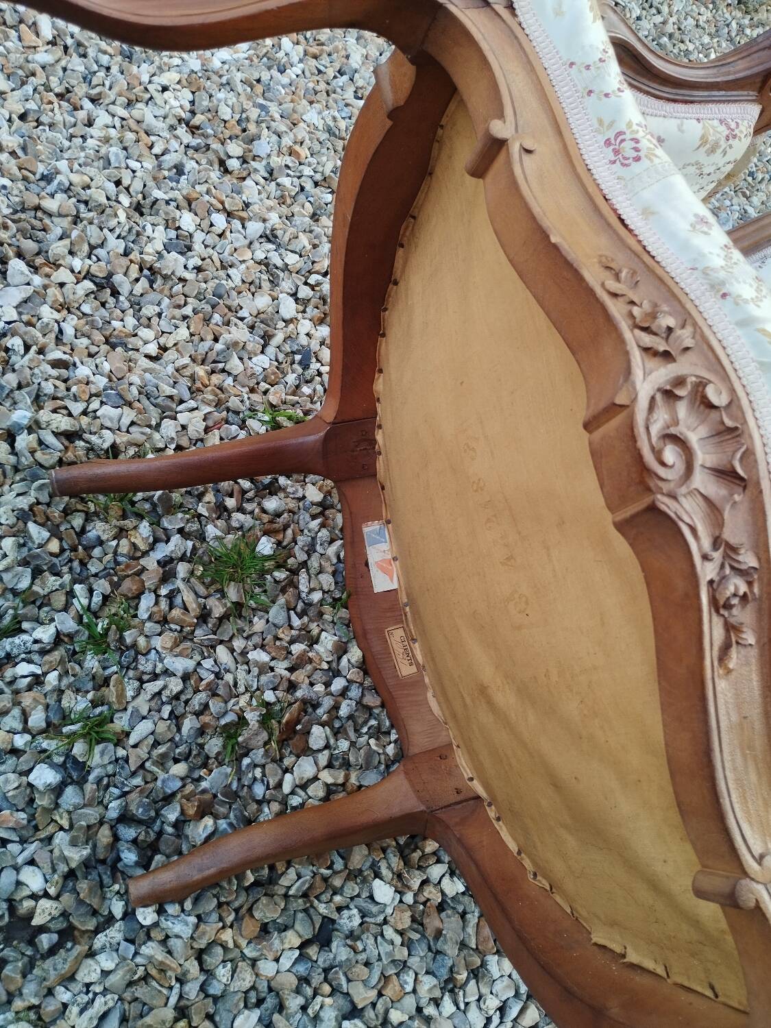 Paire de fauteuils anciens style louis xv
