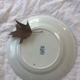 Longwy model Bengali round earthenware dish