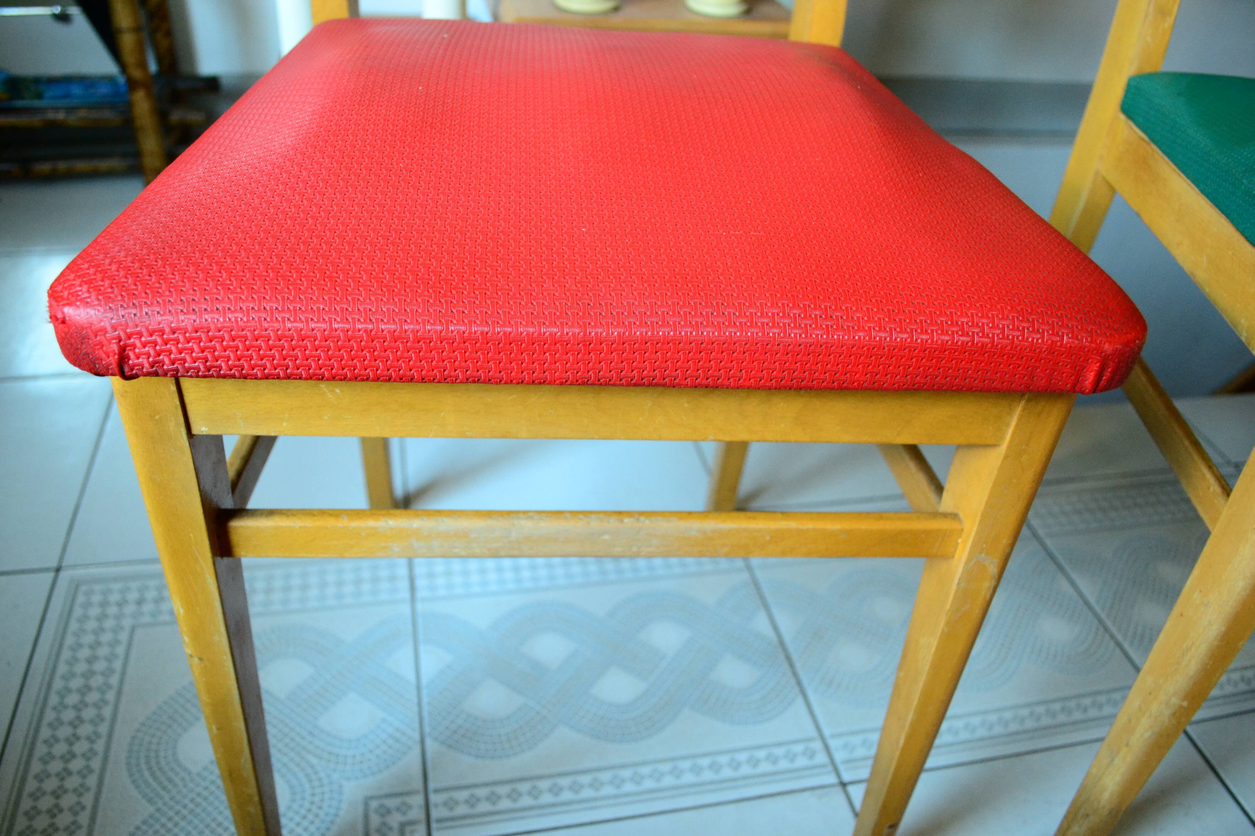 2 vintage beech chairs