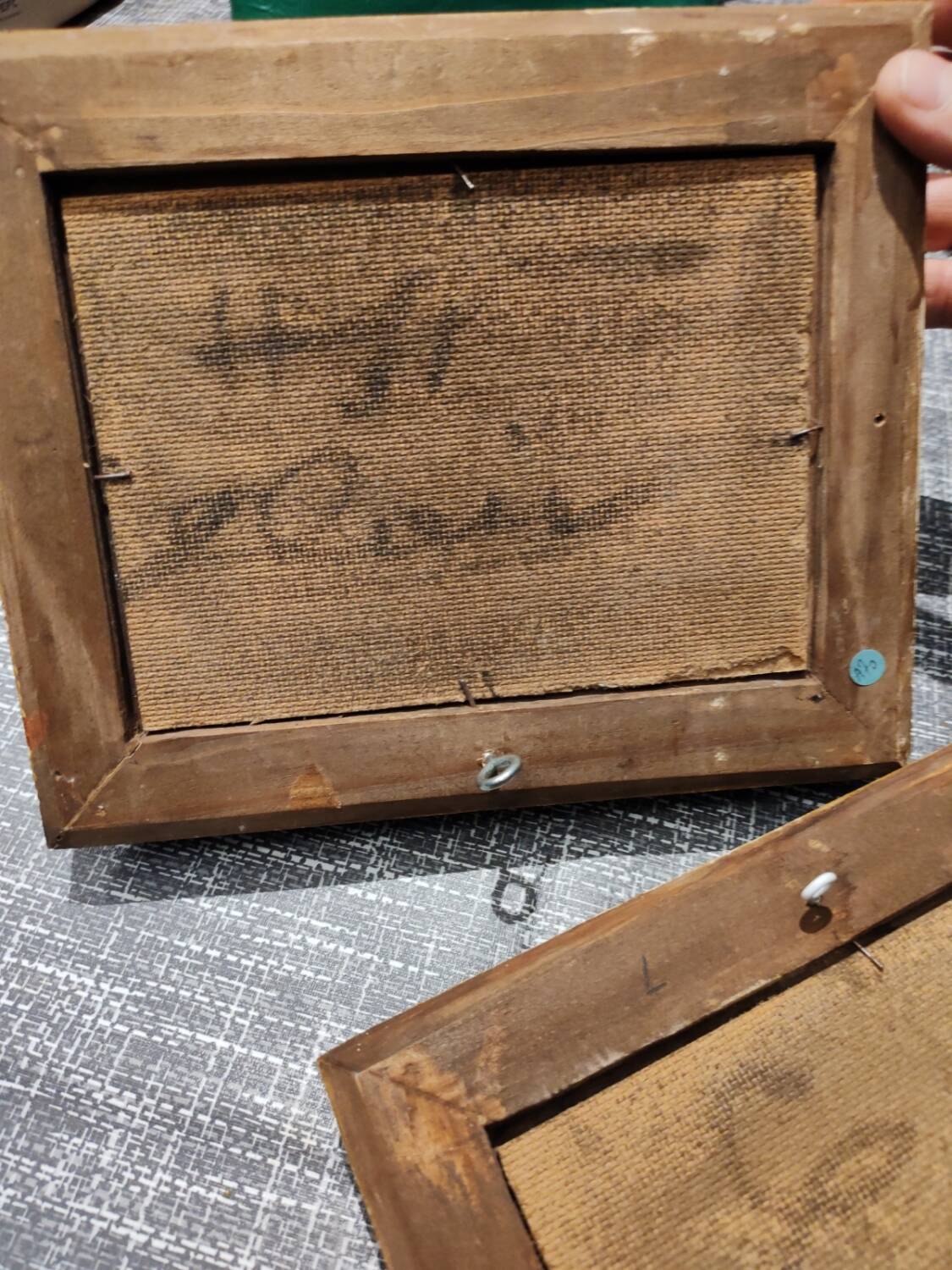 Pair of oils on panels by Henri Saint Clair, circa 1930.