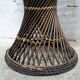 Vintage rattan diabolo stool