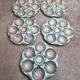 Set of 5 oyster plates Digoin Sarreguemines no. 32 – Antique majolica
