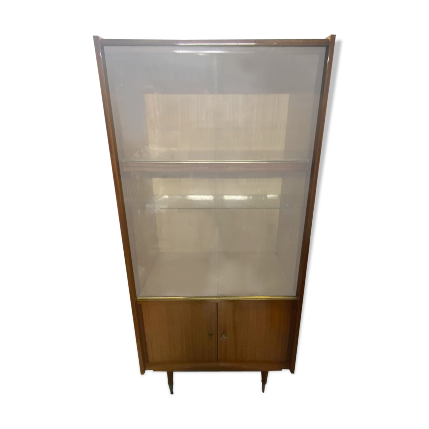 Vintage wooden showcase furniture