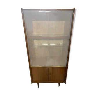 Vintage wooden showcase furniture