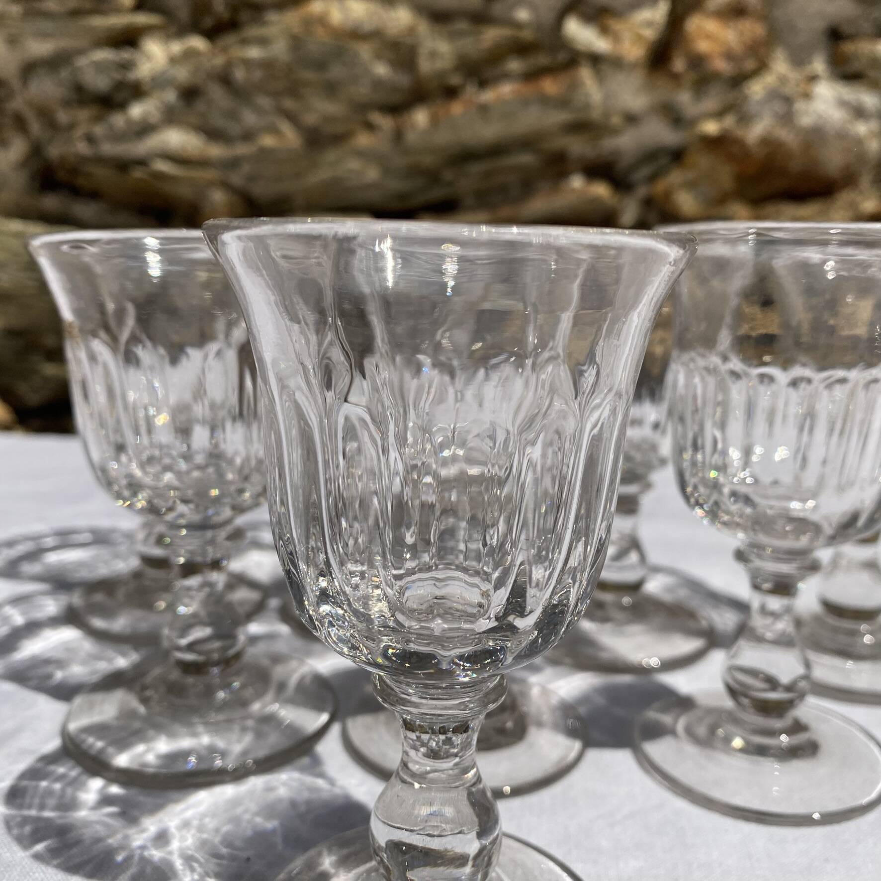 Verres à porto , anciens verres apéritif