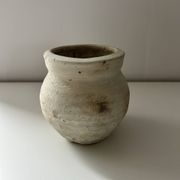 White clay pot
