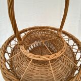 Vintage osier bar basket