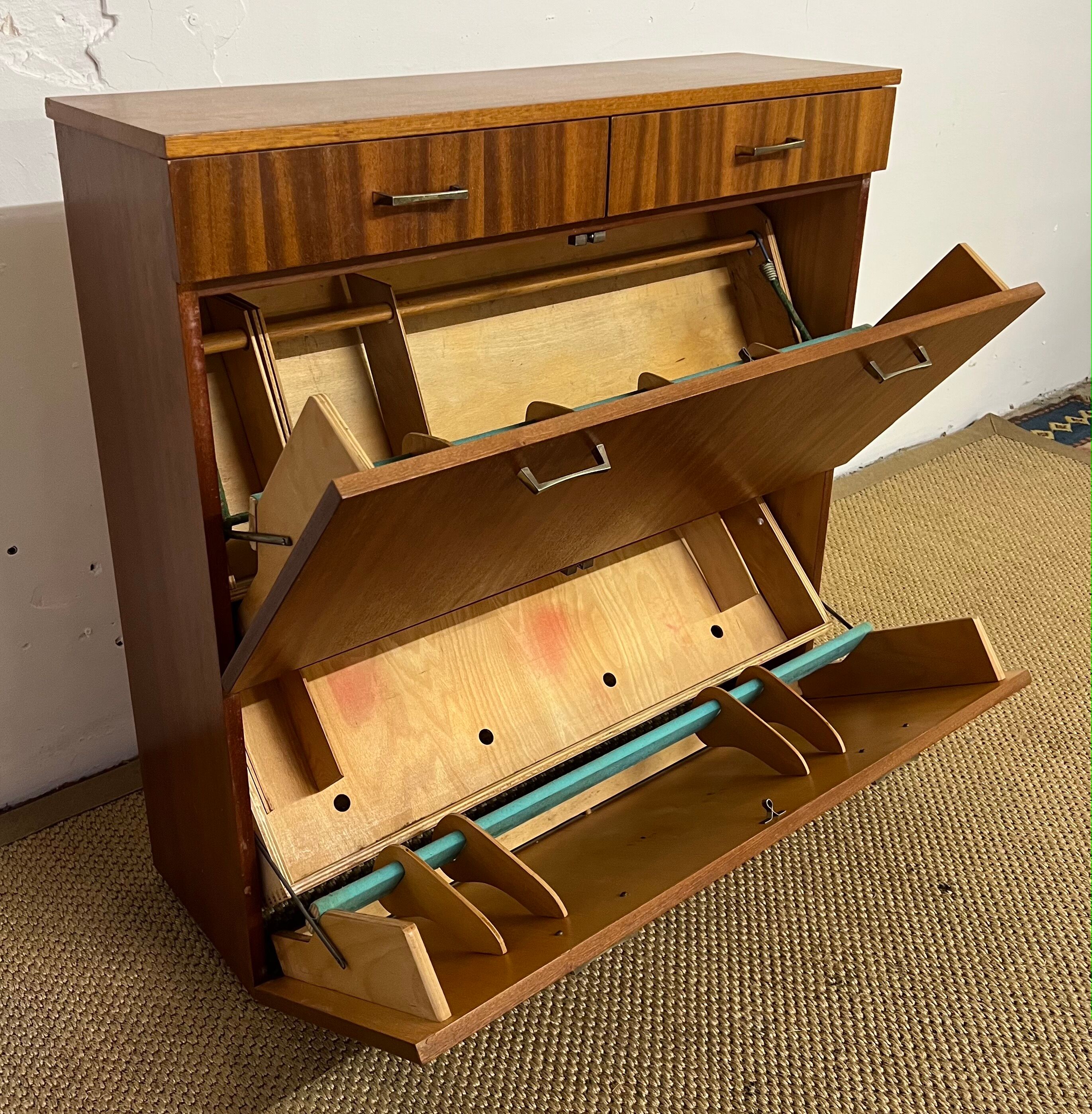 Vintage shoe cabinet