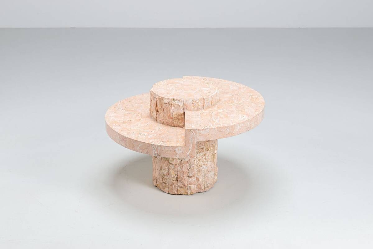 Magnussen Ponte Mactan stone small coffee table Belgium 1970