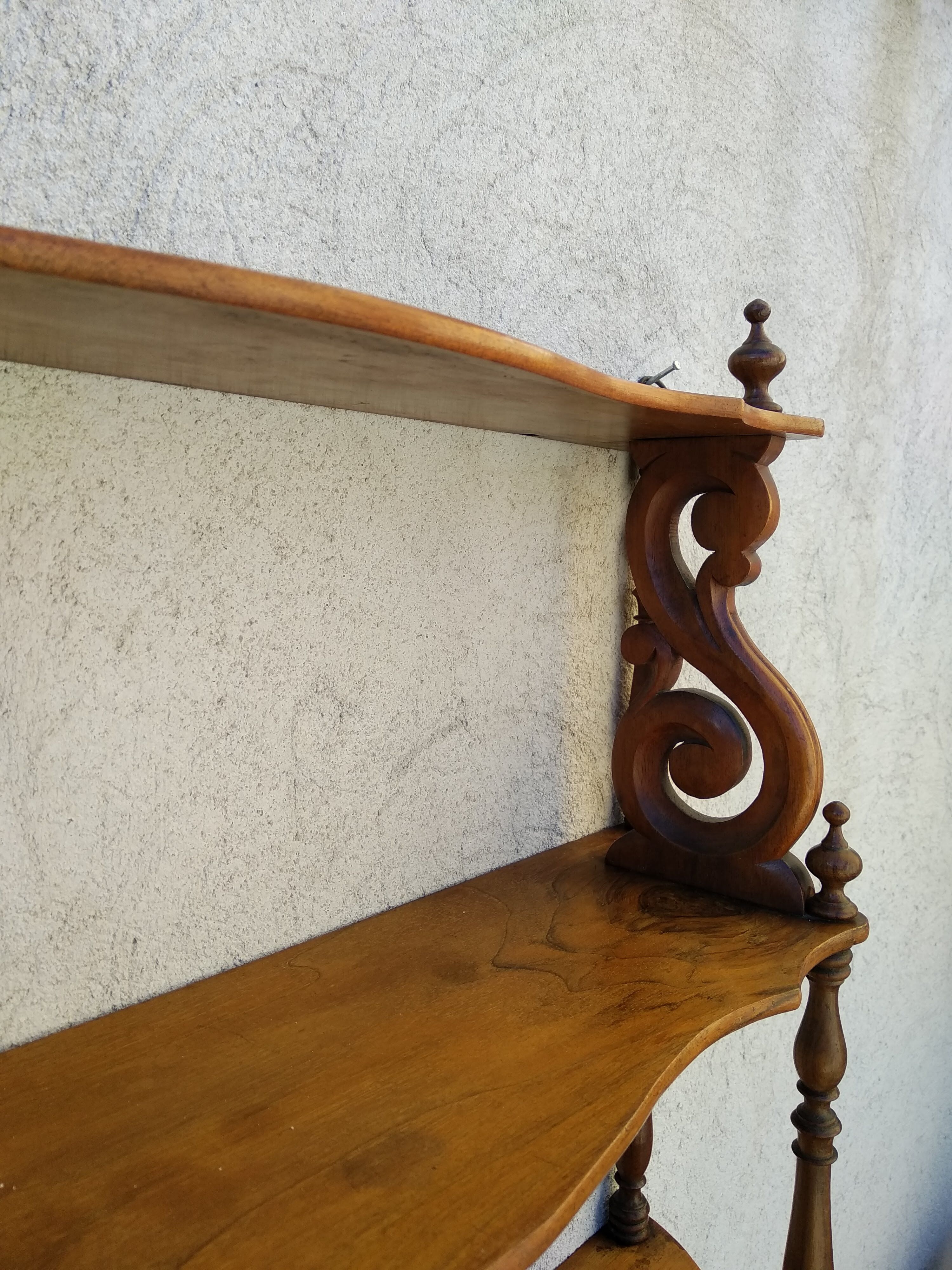 Wooden wall shelf xixith napoleon iii