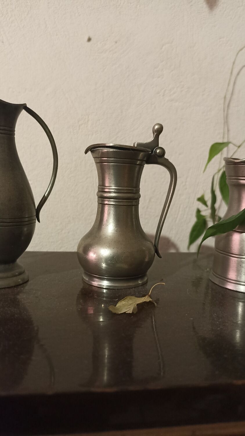 Lot de 4 miniatures en étain Rose Design International