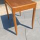 Vintage Scandinavian-style wooden table with drawer, 1950s-60s.