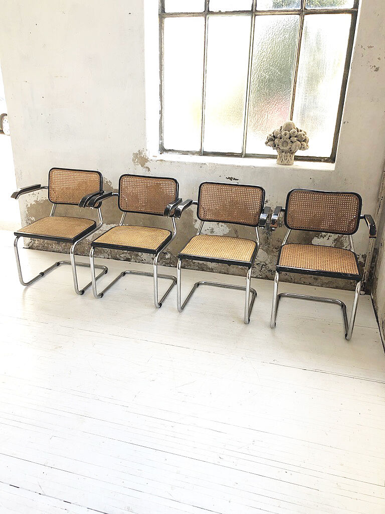 Set 4 chairs S64 by Marcel Breuer for Thonet