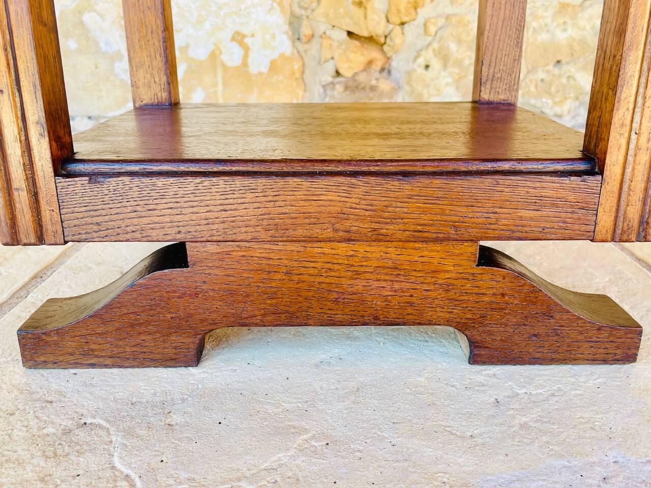 Console Art Deco a 3 niveaux en noyer, Circa 1930s