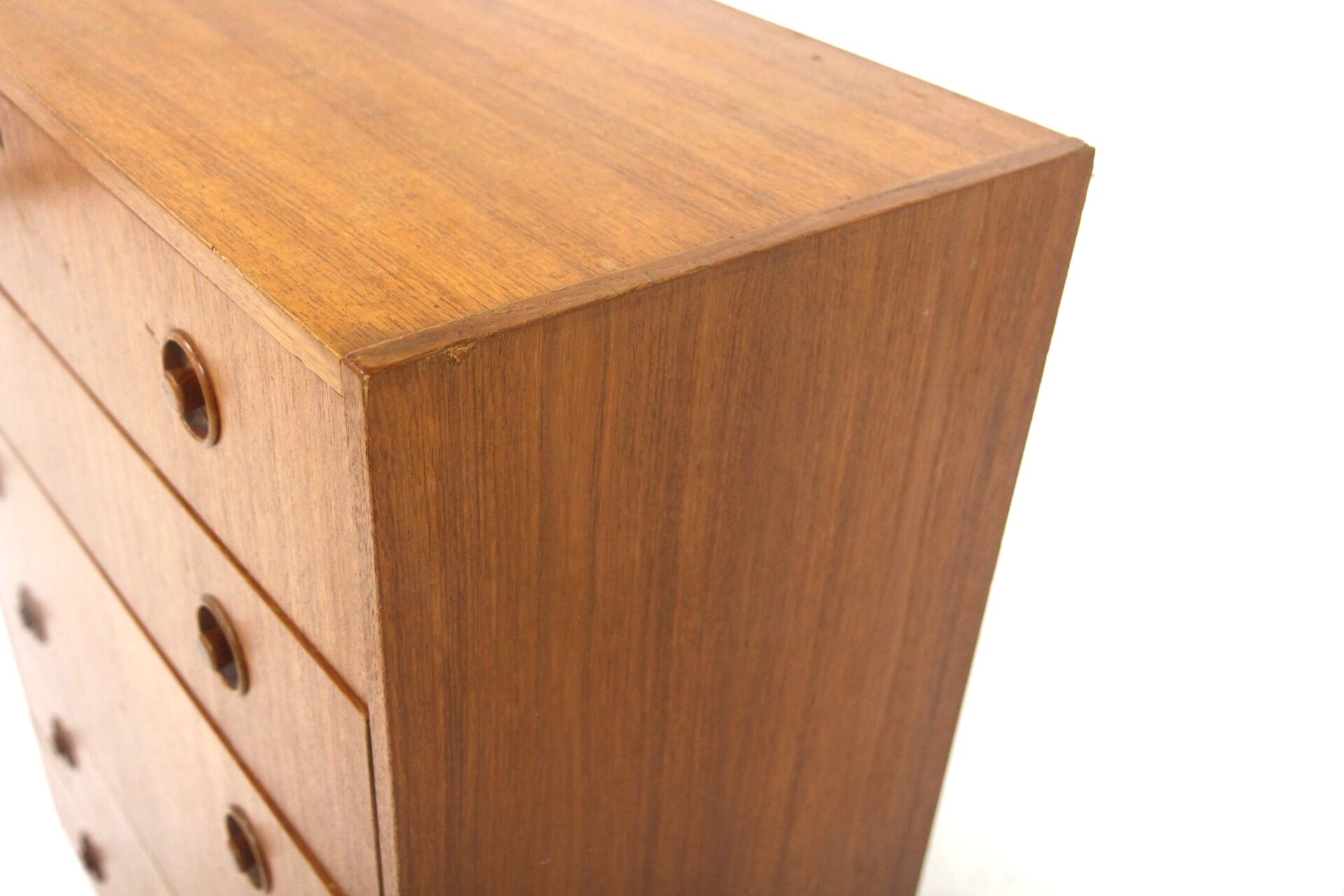 Commode scandinave "tallboy" en teck, Suède, 1960