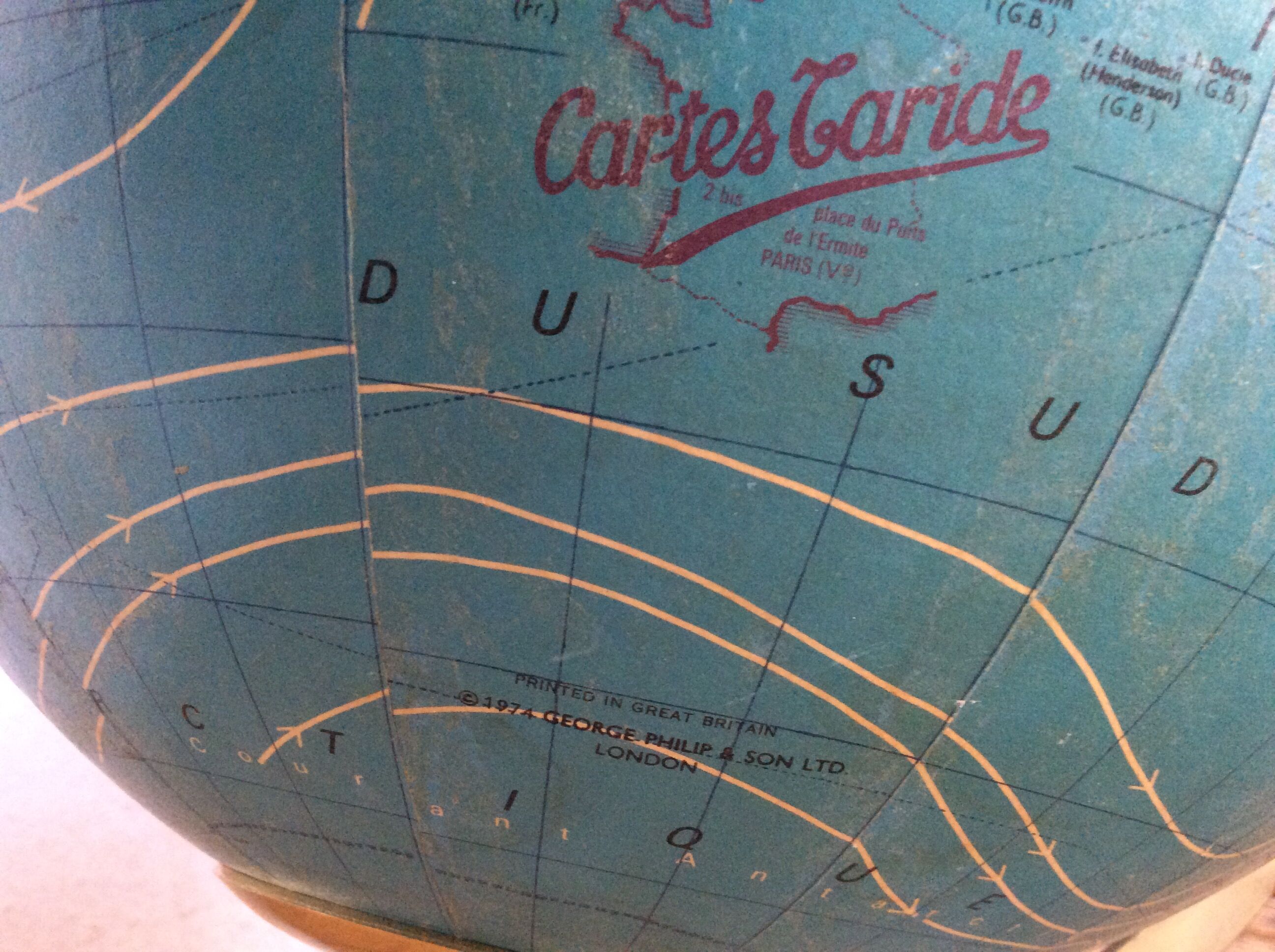 Glass Globe, Taride Maps 1974