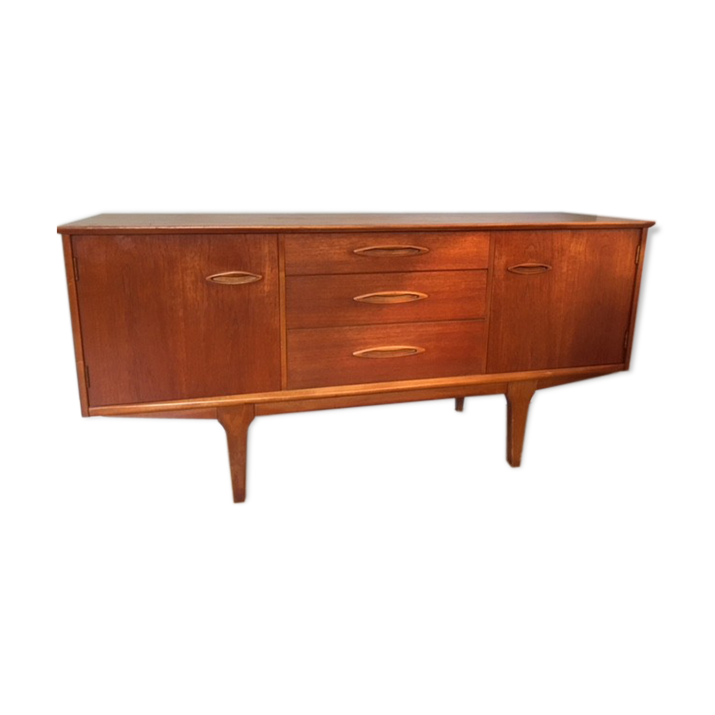 Jentique midcentury honey teak sideboard