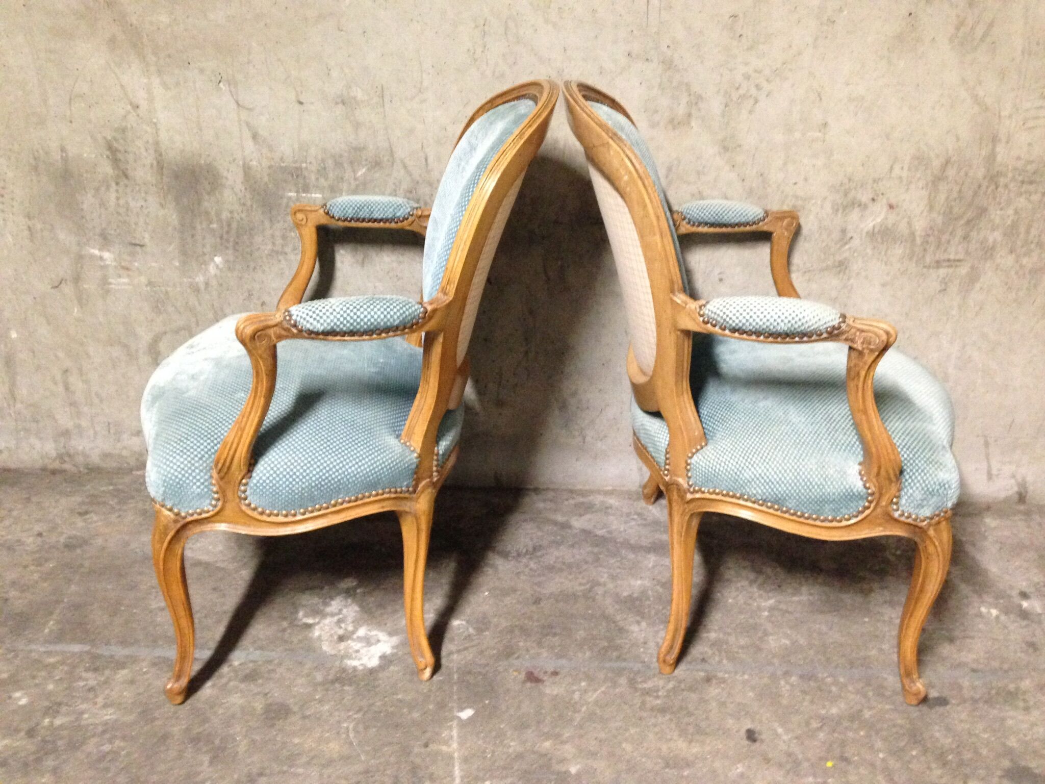 Pair of armchairs Louis XV style