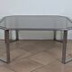 Table basse verre fumé