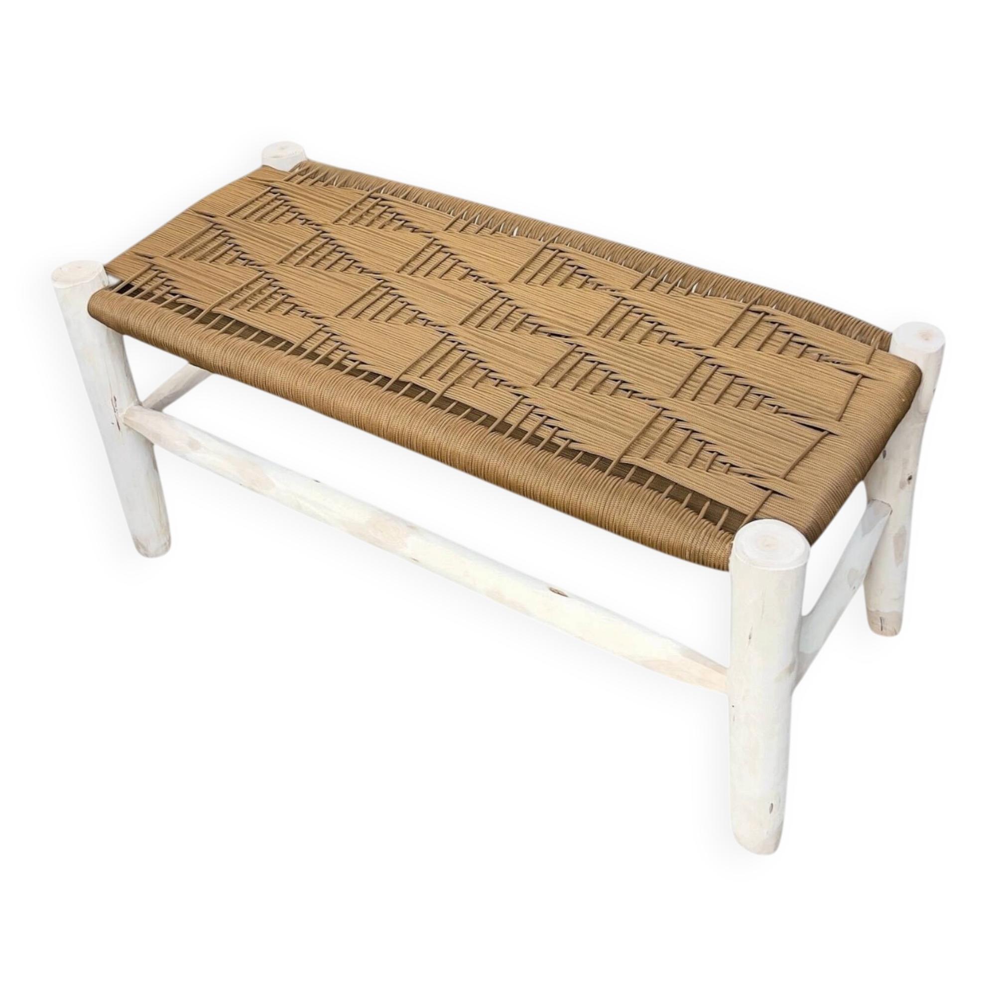 Braided rope bench
