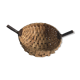 Braided wooden basket