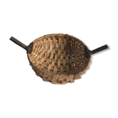 Braided wooden basket